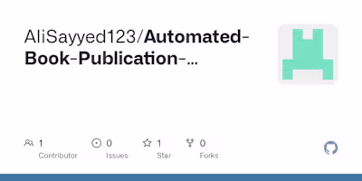 Automated Book Publication Workflow
