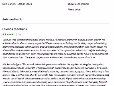 Facebook Ads for Shopify Store