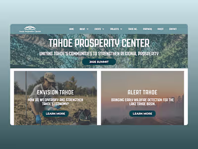 Tahoe Prosperity Website Revamp & Maintenance