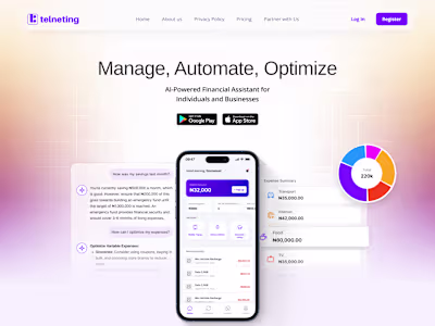 Telneting website (Figma design)