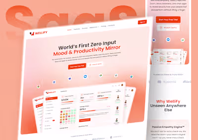 SaaS - Website Design Case Study - UX/UI