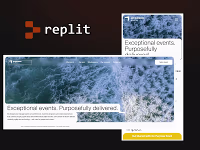 On Purpose Events Dashboard Development