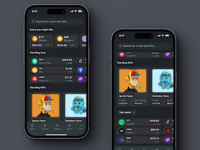 Redesign crypto search page