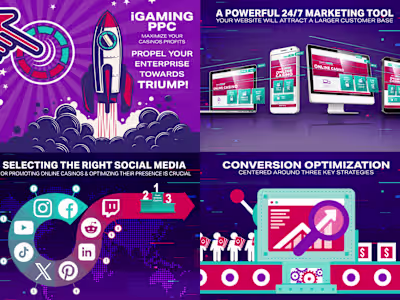 64 Custom Vector Graphics | 2024 | iGame Marketing, Logo Design