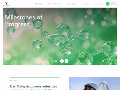 Gas Malaysia Corporate Website Revamp