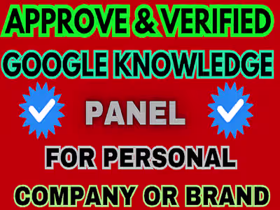 I will build perfect google knowledge panel personal, brand