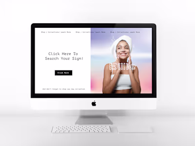 Billie Landing Page