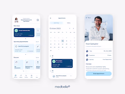 UX & UI Design for the Medbelle Patient App