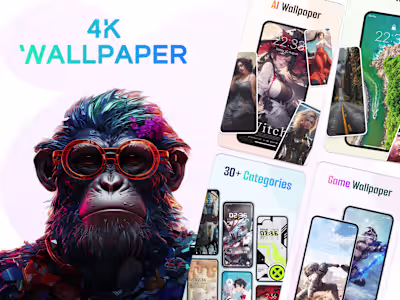 Wallpaper App UI Design – Modern Mobile Experience