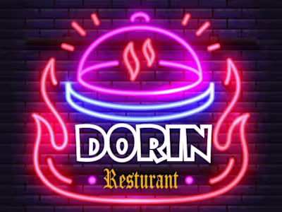Logo for an Arabic restaurant