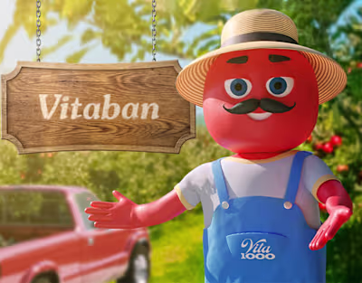 3D mascot of Vita1000 - Vitaban