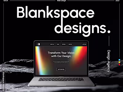 website design (UI/UX) for Blankspace designs