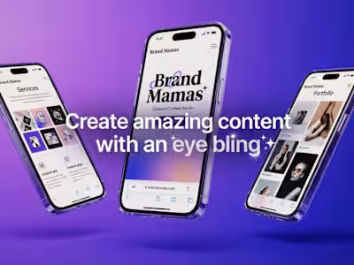 (Framer) Brand Mamas Website Rebuild – Design & Development