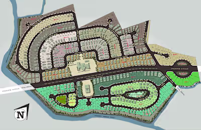 Subdivision Plan and Site Development Plan Color Rendering