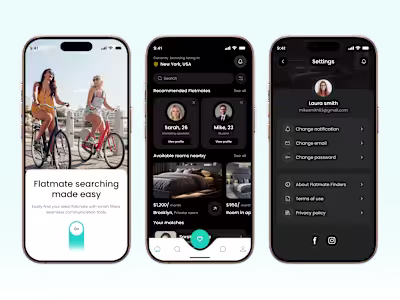 Flatmate Maching Service App Redesign