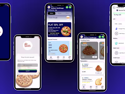 Online food ordering app
