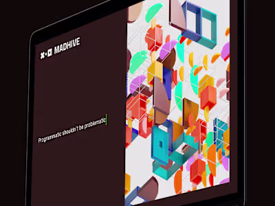 Visuals for Madhive — Dacian Groza