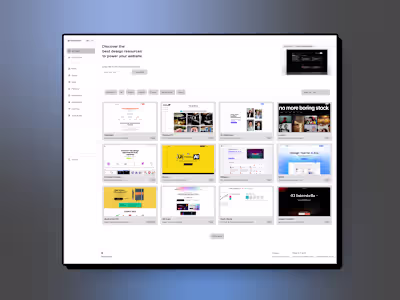 DesignKits — Curated collection website built on Framer