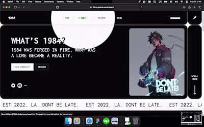1984 Global Landing Page