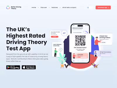 Mobile App Landing Page - Redesign