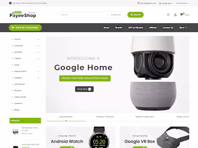 Ecommerce Website D