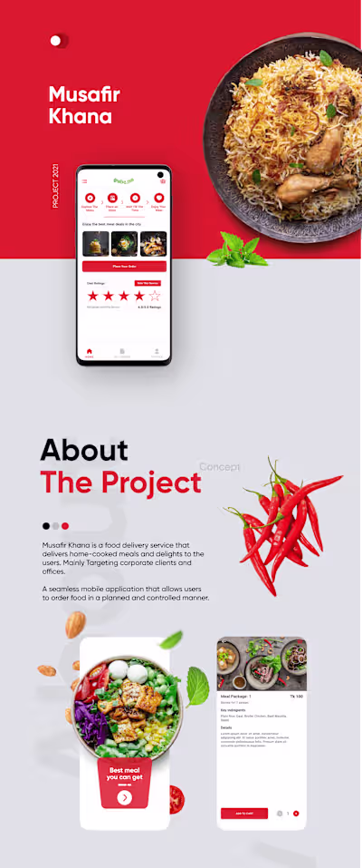 Musafir Khana | Food Delivery Application