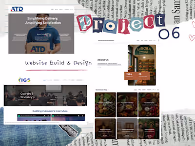 Involved in website build and