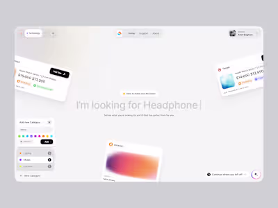 AI Shopping Design😊 My recent project was for an e-commerce...