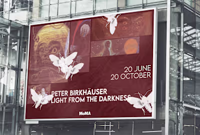 Peter Birkhäuser Exhibition Billboard 