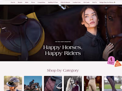 Premium Equestrian Shopify Store Development