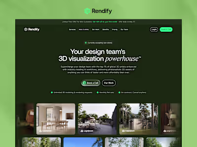 Rendify Website Redesign and Webflow Development