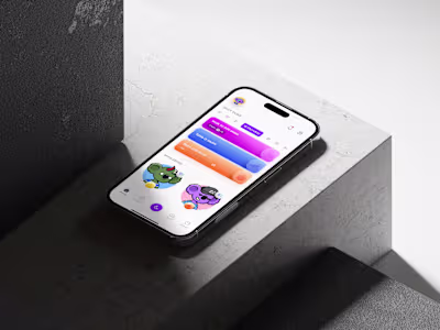 Mobile App Design for NFT & Crypto app that rewards sleeping