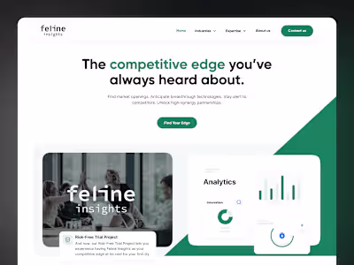 Feline Insights – Market Research Landing Page