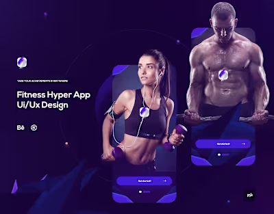 Fitness Hyper App Ui/Ux Design Concept