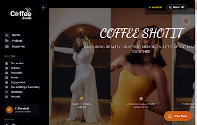 Photography Portfolio Website