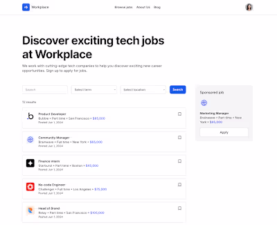 Workplace | Job Portal Demo App