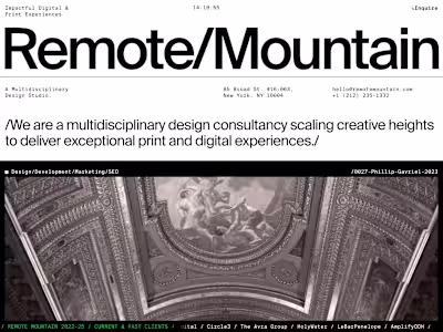 Remote Mountain Website Design