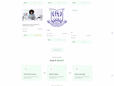 E-Learning web app development
