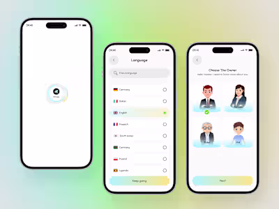 Fitness Mobile App Screen Design