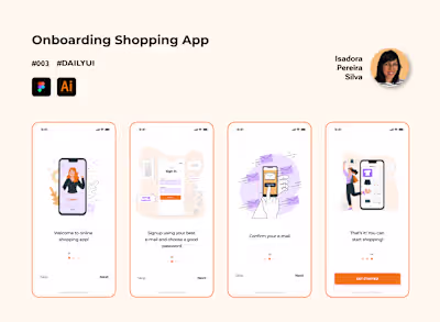UI Design - Onboarding Shopping App 