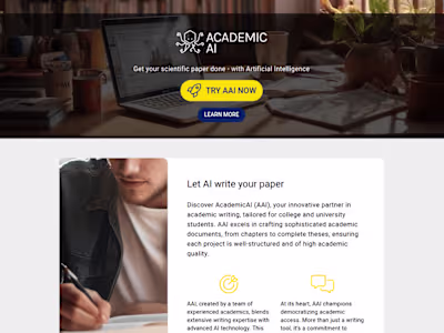 Academic AI - Vue / Python GPT