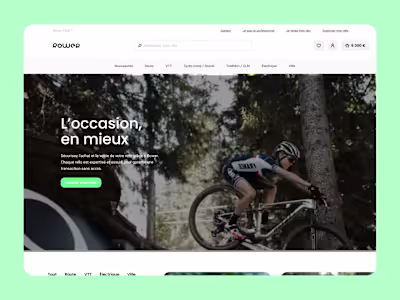 Marketplace for second-hand bikes