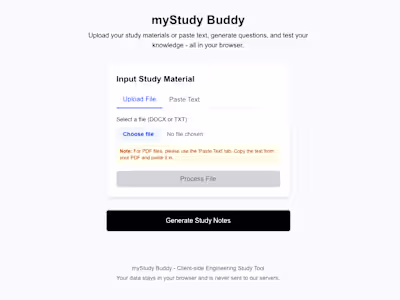 GitHub - Dprof-in-tech/study-buddy: An Engineering study buddy …