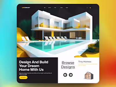 UI Design for a Home Design Company