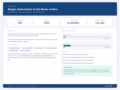 I joined Del Monte Andina