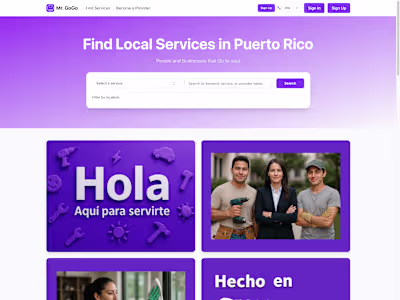 Development of Mr. GoGo Service Marketplace Platform