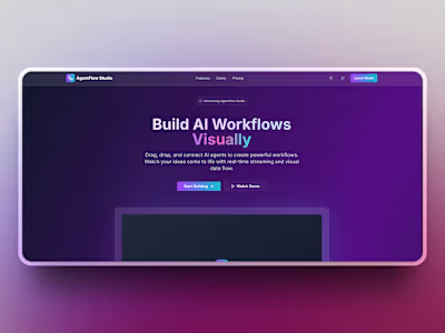 AgentFlow Studio - Build AI Workflows Visually