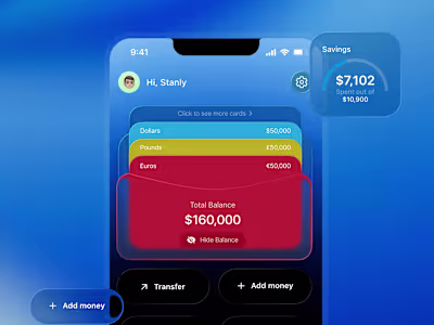 Liquid Glass Effect for Fintech Experience