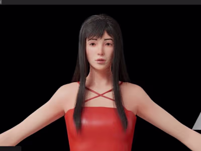 Realistic Girl 3D Character Project