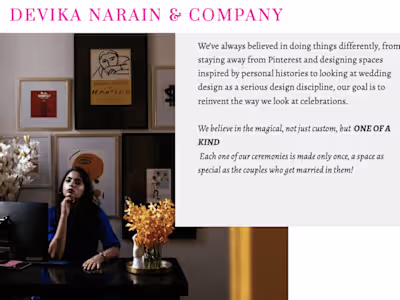 Intagram Copy & Blog Writing for Devika Narain & Company